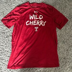 Temple Football “Wild Cherry” Under Armour Heatgear Tee